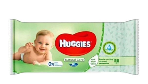 Huggies Baby Wipes 56 Green Aloe