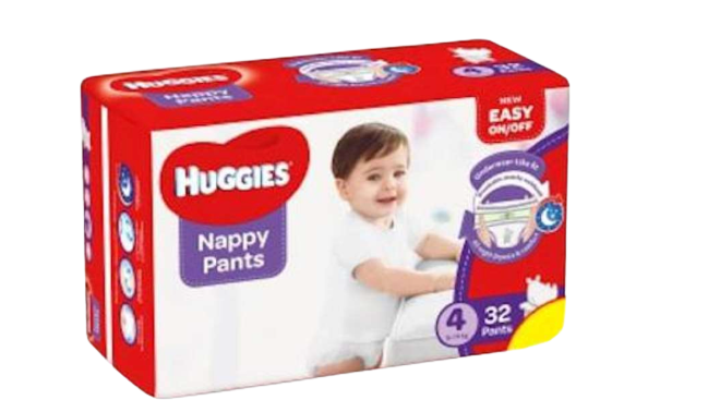 Huggies Nappy Pants 4 9-14 32Pants