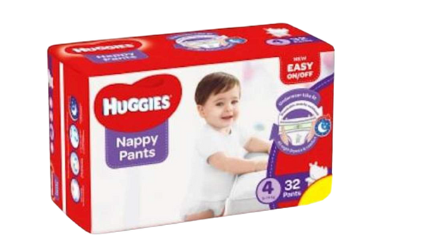 Huggies Nappy Pants 4 9-14 32Pants