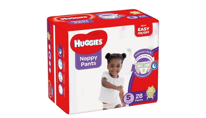 Huggies Nappy Pants 5 12-17 28Pants