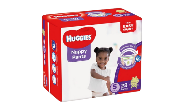 Huggies Nappy Pants 5 12-17 28Pants