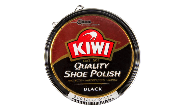 Kiwi Quality Shoe Polish Renews Black Leather