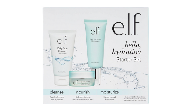 E.L.F Skin Care Starter Kit(Cleanser, Eye Cream, Moisturizer)