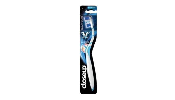 Closeup Shiny White Toothbrush