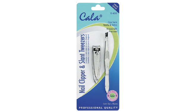 Cala Nail Clipper And Slant Tweezers