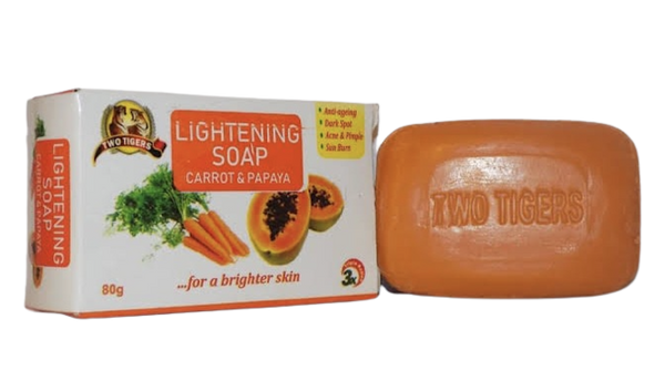 Two Tigers Lightening Soap Carrot And Papaya
