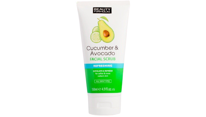 Beauty Formulas Cucumber And Avocado Facial Scrub