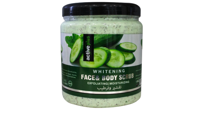 Active Plus Cucumber Whitening Face And Body Scrub
