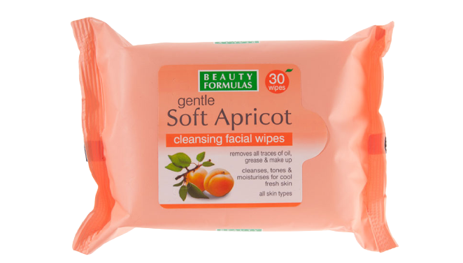Beauty Formulas Gentle Soft Apricot Wipes