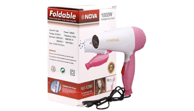 Nova Brasil 1000W Foldable Hair Dryer