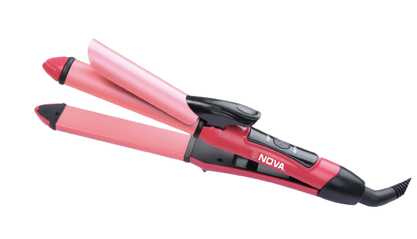 Nova 2 In 1 Hair Beauty Set 2 Straight Curl