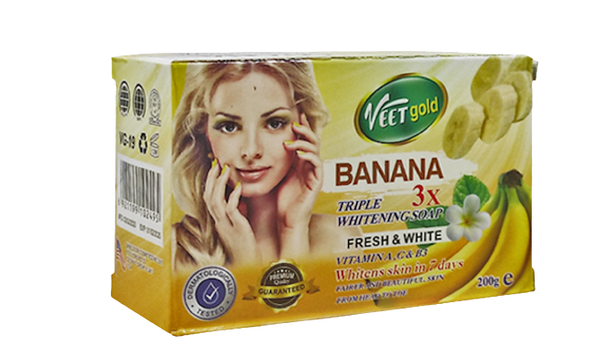 Veet Gold Banana Triple Whitening Soap