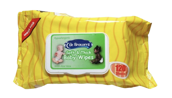 Dr Brown Baby Wipes With Cream