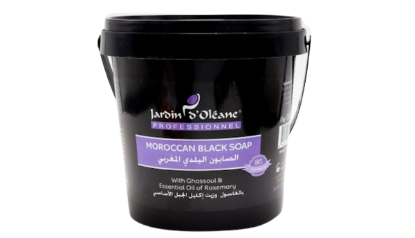 Jardin D’Oleane Moroccan Black Soap With Ghassoul And Essential Oil Of Rosemary