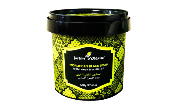Jardin D’Oleane Moroccan Black Soap With Lemon Essential Oil