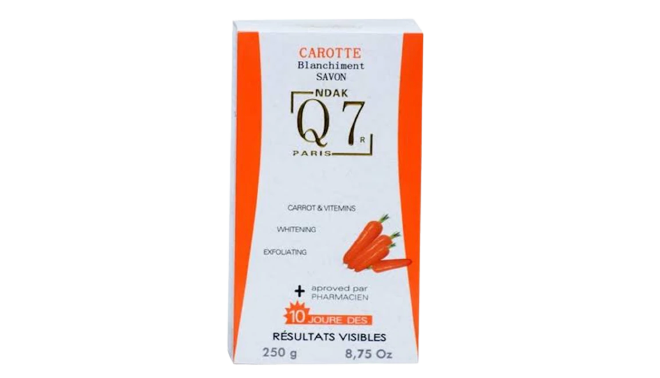 Q7 Carrot And Vitamins Whitening Exfoliating Bar
Soap