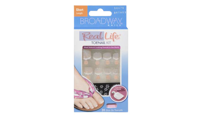 Broadway Toe Stick On Nails