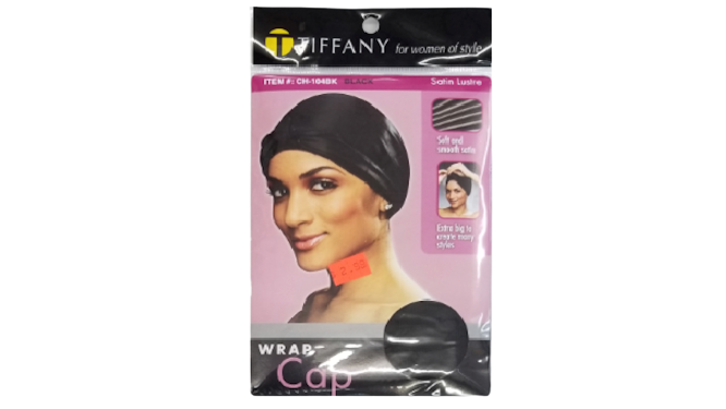Tiffany Wrap Cap Black