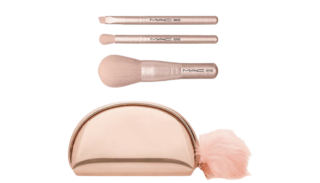 Mac Snow Ball Brush Kit/Mini Bag