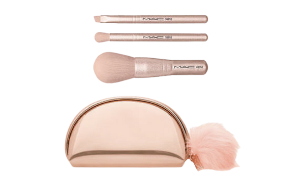 Mac Snow Ball Brush Kit/Mini Bag