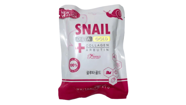 Snail Gluta Gold Collagen Arbutin Soap