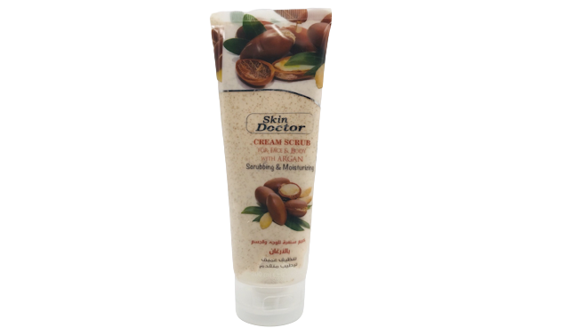 Skin Doctor Cream Scrub For Face And Body With Argan