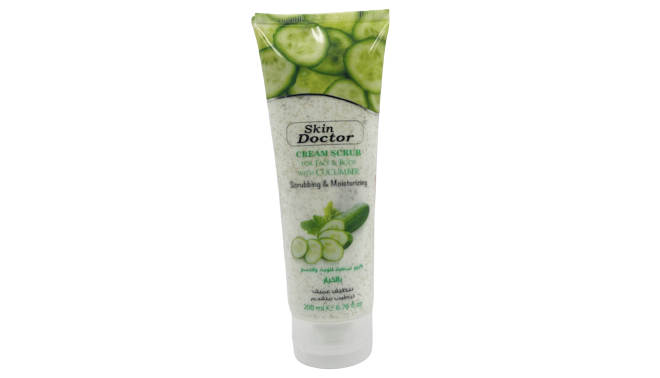 Skin Doctor Cream Scrub For Face And Body With
Cucumber