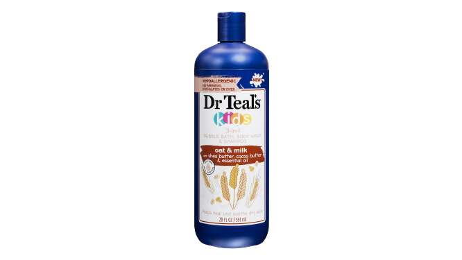 Dr Teals Kids 3 In 1 Wash & Shampoo Oat & Milk