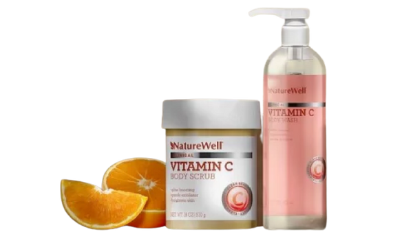 Naturewell Vitamin C Body Wash And Scrub Duo