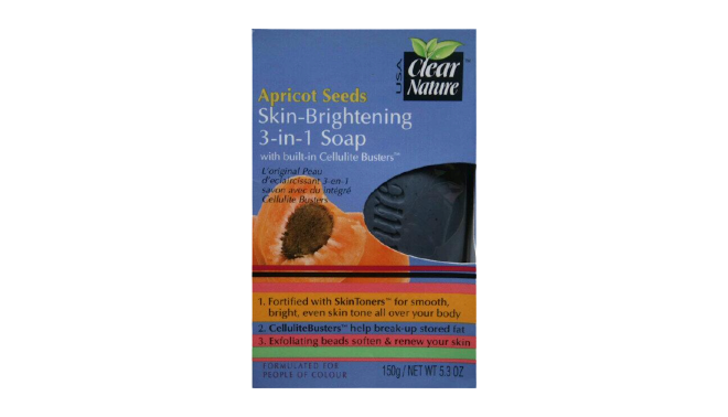 Clear Nature Skin Brightening 3 In 1 Soap Apricot Seeds