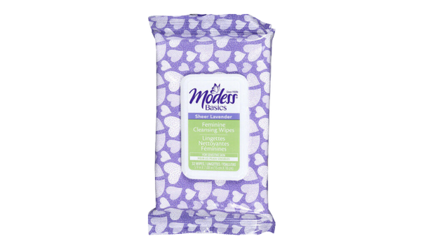 Modess Sheer Lavender Feminine Cleansing Wipes