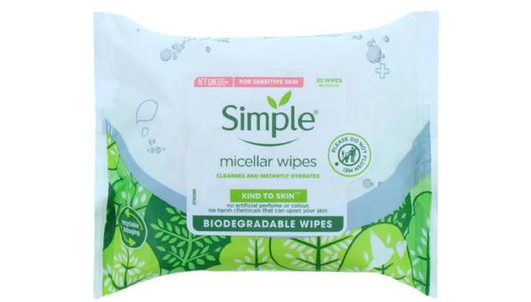 Simple Micellar Wipes Biodegradable