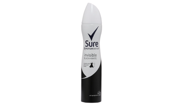 Sure Invisible Black And White Spray