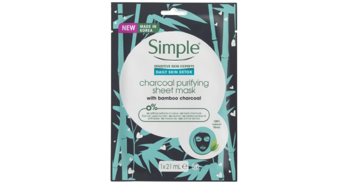 Simple Charcoal Purifying Sheet Mask