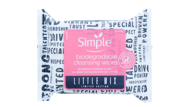 Simple Biodegradable Cleansing Wipes