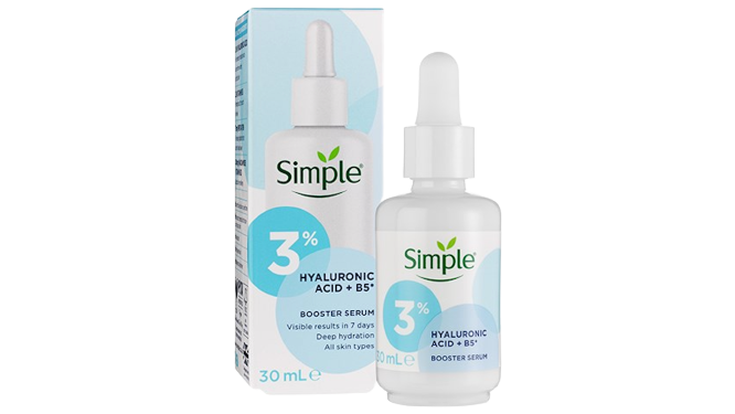 Simple 3% Hyaluronic Acid+B5* Booster Serum