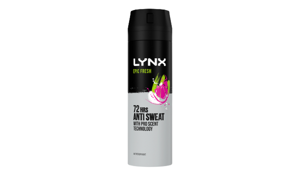 Lynx Epic Fresh 72 Hrs Anti Sweat Spray