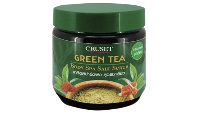 Cruset Green Tea Spa Salt Body Scrub
