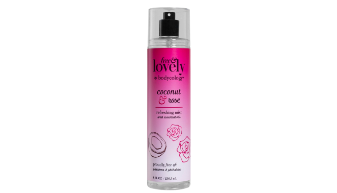 Free And Lovely By Bodycology Cocnut And Rose Mist