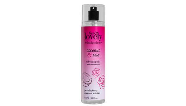 Free And Lovely By Bodycology Cocnut And Rose Mist