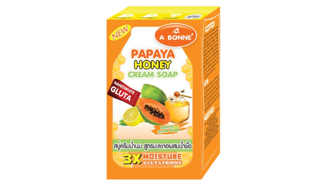 A Bonne Papaya Honey Cream Bar Soap