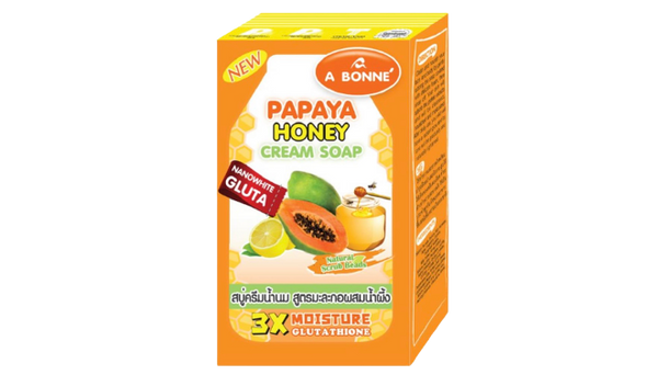 A Bonne Papaya Honey Cream Bar Soap
