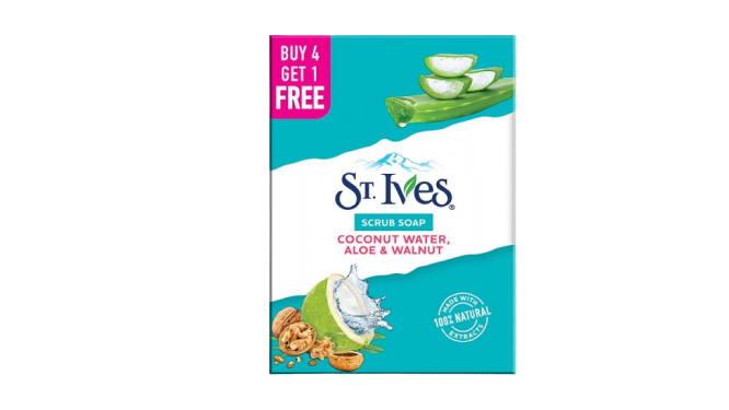 St Ives Scrub Soap Coconut Water, Aloe & Walnut