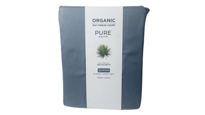 Organic Pure Earth 300 Thread Count 6 Piece Set
