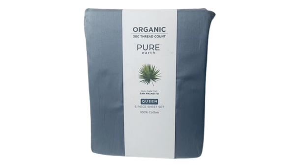 Organic Pure Earth 300 Thread Count 6 Piece Set