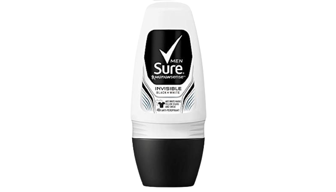 Sure Men Invisible Black +White Roll On