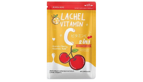 Lachel Vitamin C 2 In 1 Aerola Cherry 60 Capsules