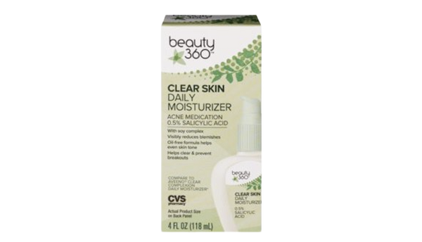 Beauty 360 Clear Skin Daily Moisturizer Acne