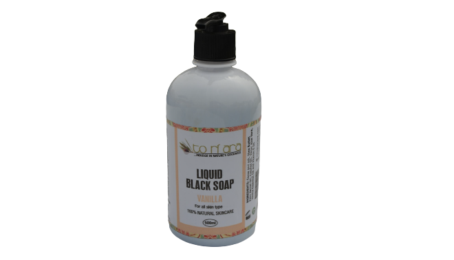 To Ri Ara Liquid Black Soap Vanilla
