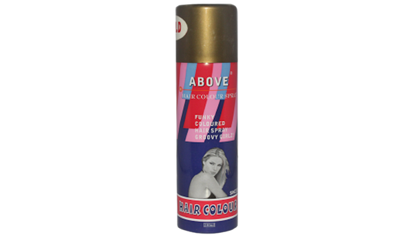 Above Hair Colour Spray Gold